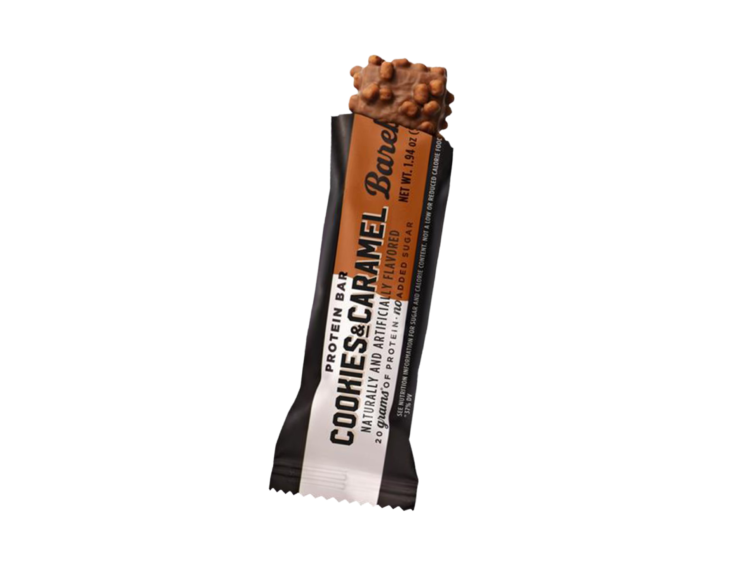 Barbells protein bar cookies and caramel detail page