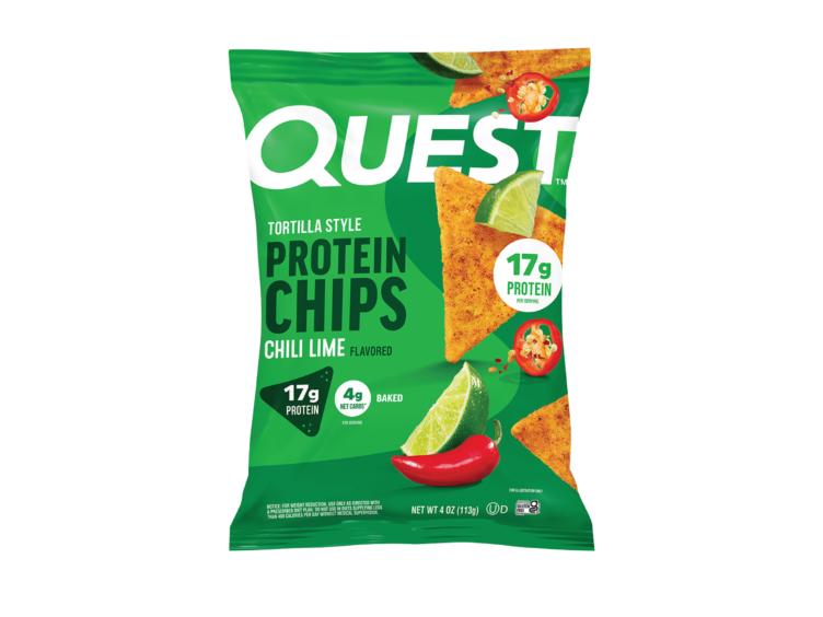 Quest tortilla chips chili lime detail page