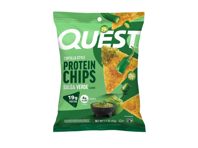 Quest tortilla chips salsa verde detail page