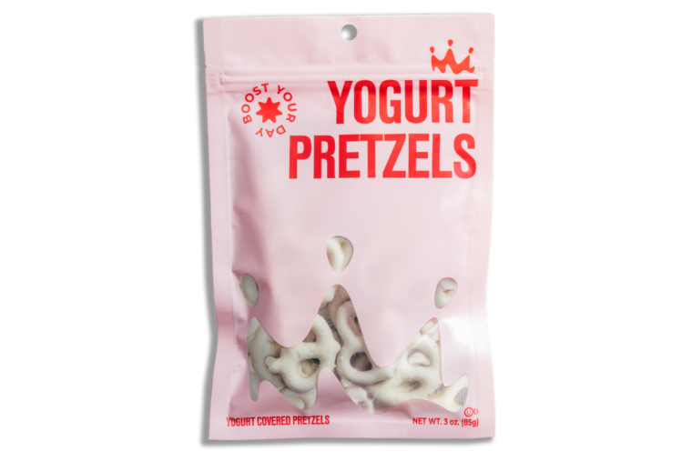 Yogurt pretzels detail
