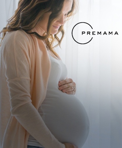 pregnant woman holding her belly