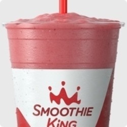 tight shot of smoothie