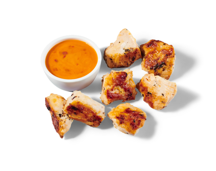 Chicken bites with ingredients